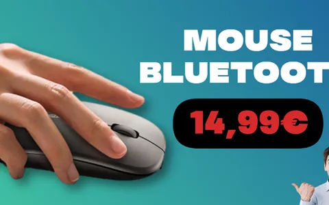 Mouse Bluetooth sottile e silenzioso: su Amazon lo SCONTO è del 40%!