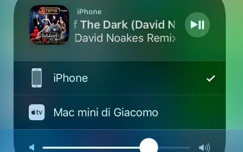 Cambiare destinazione AirPlay (WiFi o Bluetooth) su iPhone e iPad