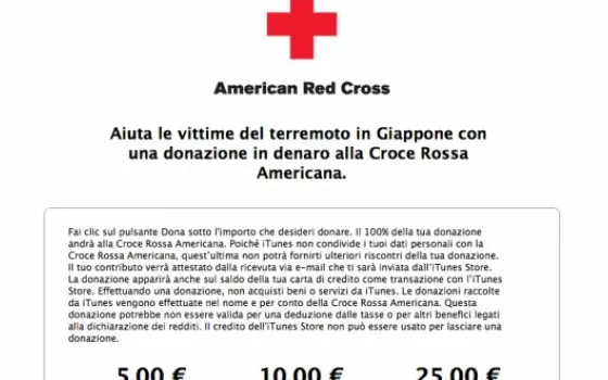 Apple e il terremoto in Giappone: aperte le donazioni anche dall'Italia
