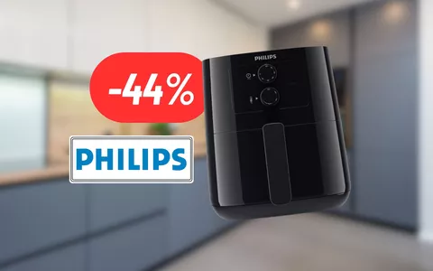 Prepara dei piatti deliziosi senza olio: friggitrice ad aria Philips al 44% di sconto