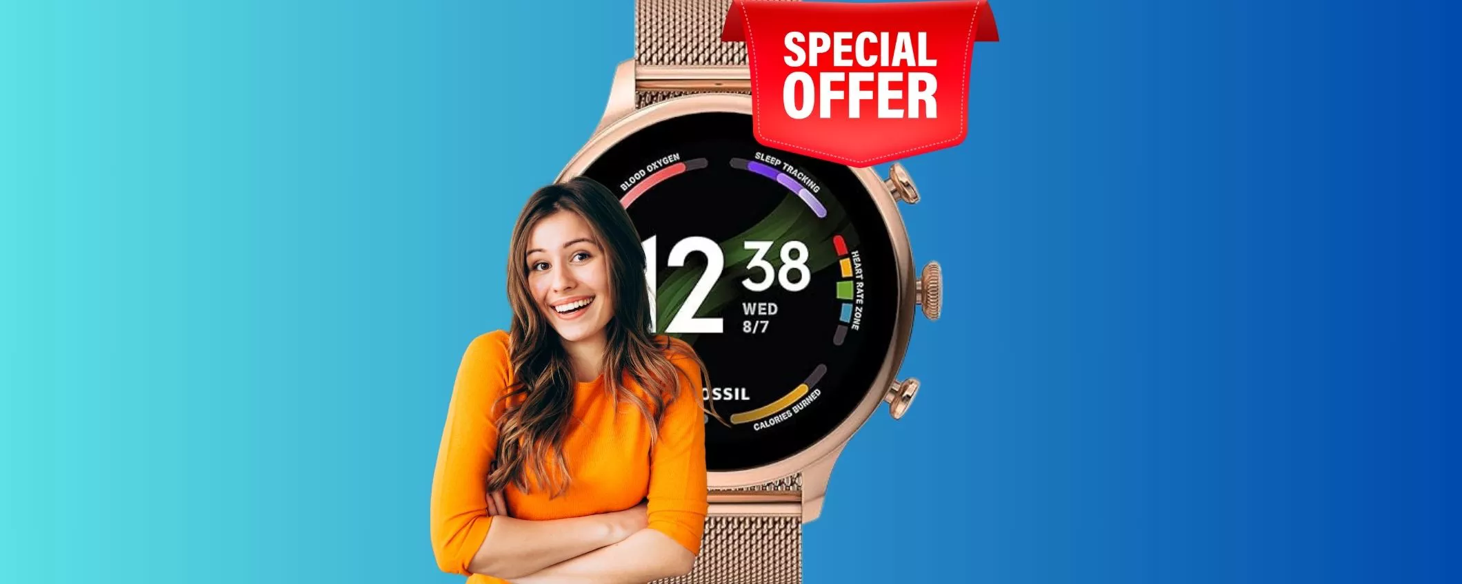 Smartwatch per lei? Ecco il Fossil in SUPER SCONTO!