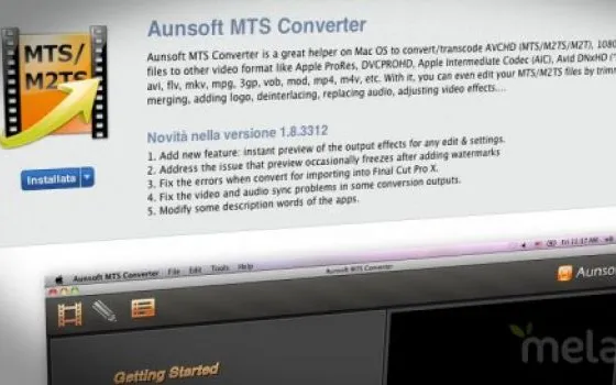 Come importare file AVCHD in Final Cut Pro X: Aunsoft MTS Converter