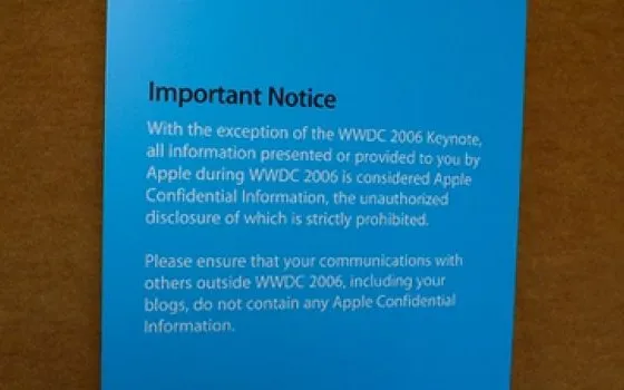 Apple: niente blog al WWDC
