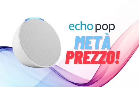 Amazon Echo Pop a METÀ PREZZO: oggi a soli 24,99€ (-55%)