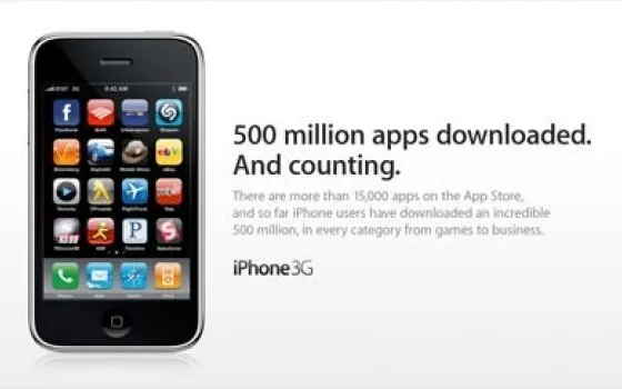 App Store: raggiunge i 500 milioni di download