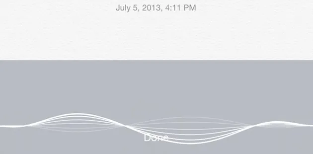 Dettatura in iOS 7