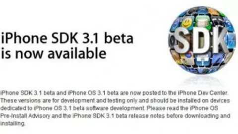 Apple distribuisce ai developer iPhone SDK 3.1