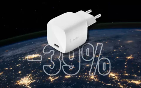 Caricabatterie GaN Belkin da 30W con USB-C: SUPER SCONTO del 39%