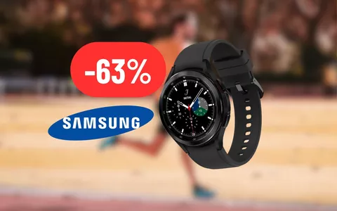 Lo smartwatch Samsung è scontato del 63%: Galaxy Watch4 ad un PREZZO RIDICOLO