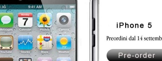iPhone 5: pre-ordini a partire dal 14 settembre?