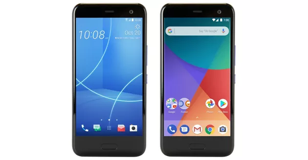 HTC U11 Life standard (sinistra) e Android One (destra).