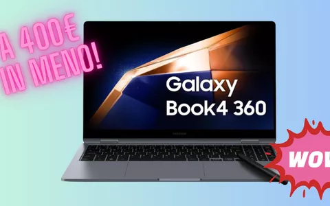 Samsung Laptop Galaxy Book4 a 400 EURO IN MENO: l'affare è UNICO