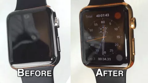 Apple Watch, placcato oro con un kit fai-da-te da 100$