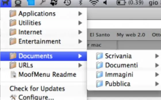 MoofMenu, ripulisce e riordina il dock del Mac