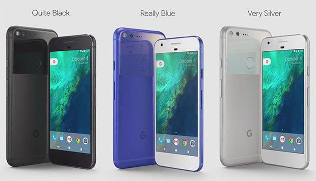 Le tre colorazione degli smartphone Google Pixel