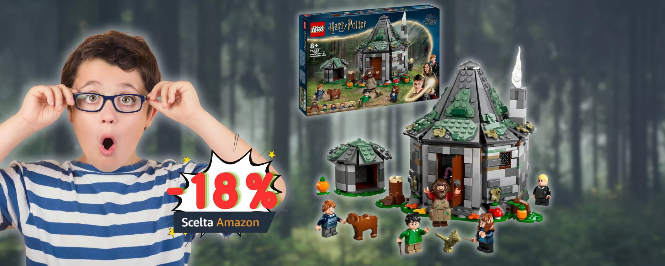 LEGO Harry Potter Capanna di Hagrid: il regalo perfetto a 13,25€ IN MENO