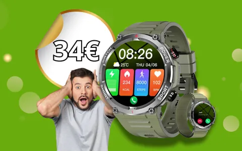 Smartwatch unisex a soli 34€: PRENDITI CURA DI TE per questo 2025