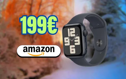 Apple Watch SE di seconda generazione a 199€ su Amazon