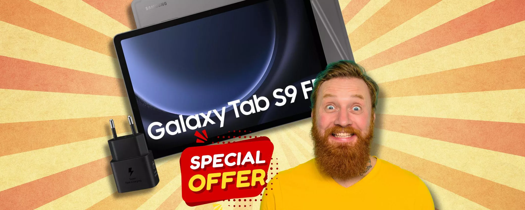 Samsung Galaxy Tab S9 FE in PROMO ASSOLUTA: devi COMPRARLO ORA