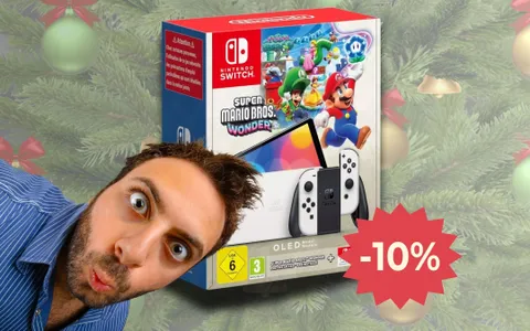 Nintendo Switch OLED Bianca: prezzo SHOCK con SUPER MARIO WONDER e abbonamento
