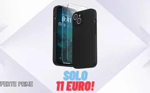 CON SOLI 11€ compri una cover per iPhone 14 e 2 vetri temperati (offerta Prime)
