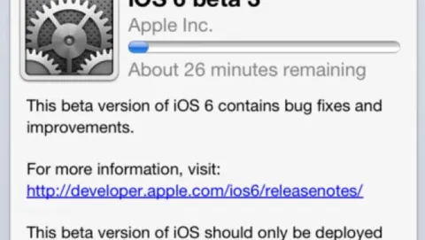 iOS 6 beta 3 rilasciato agli sviluppatori