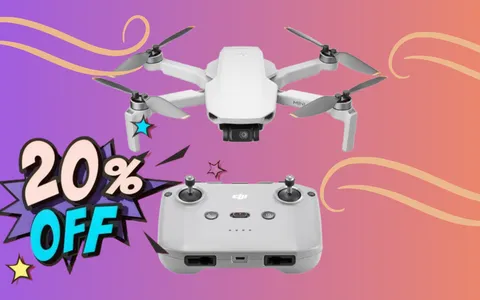 Riprese di qualità cinematografica con il Drone ultraleggero in sottocosto