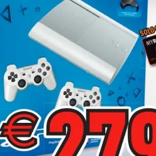 GameStop: PlayStation 3 500 GB White a 279 euro