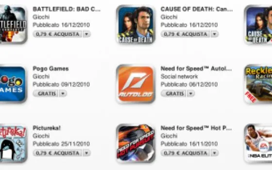 EA Mobile: sconti in App Store
