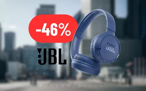 Ascolta le tue canzoni preferite ovunque con le cuffie bluetooth JBL al 46% DI SCONTO
