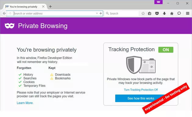 Firefox Private Browsing