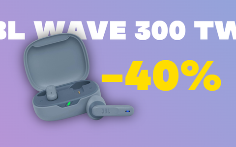JBL Wave 300 TWS: -40% su Amazon con effetto WOW!