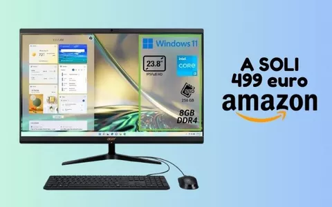 Acer Aspire All in One: su Amazon lo paghi MENO di 500 euro!