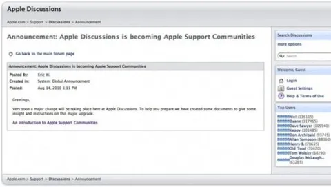 Apple al lavoro sui social network di supporto tecnico