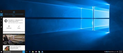 Windows 10, Cortana ricorda gli appuntamenti