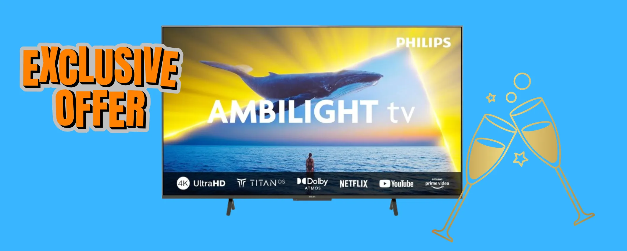 Smart TV PHILIPS a 100€ in meno: super offerta Amazon di Capodanno