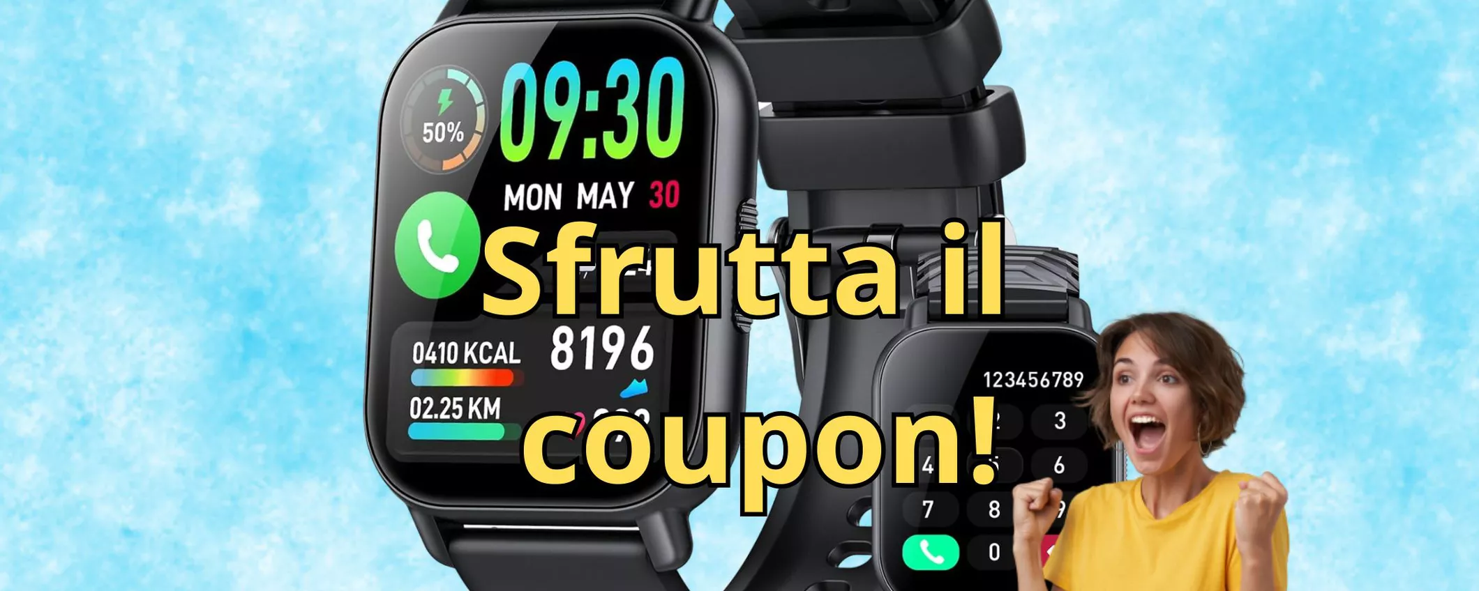 Lo smartwatch impermeabile per rispondere alle chiamate ORA lo paghi SOLO 20 euro!