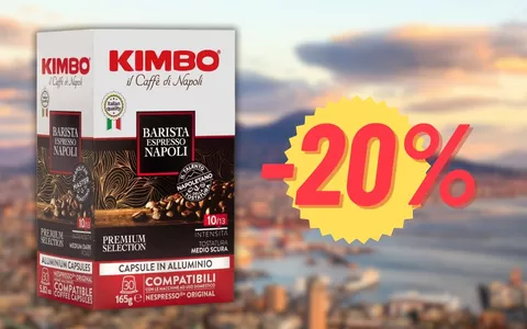 Kimbo espresso barista al -30%: il caffè di Napoli A CASA TUA