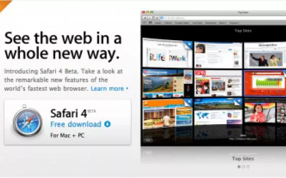 Apple rilascia la versione beta di Safari 4