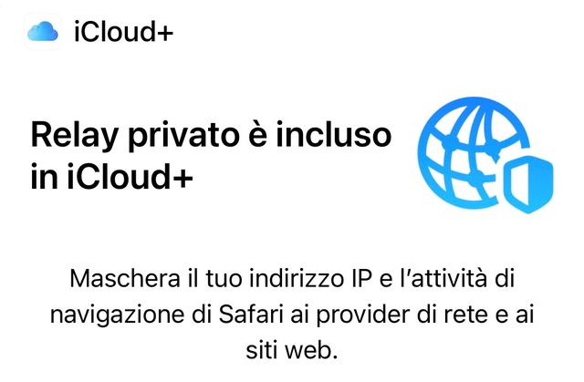 iCloud Relay Privato