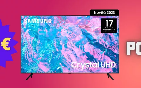 TV Samsung 4K in SUPER SCONTO a 459€: audio 3D e processore Crystal 4K