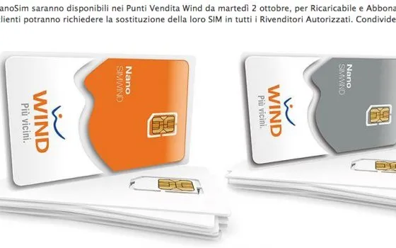 iPhone 5: nano SIM Wind e nuove offerte Vodafone