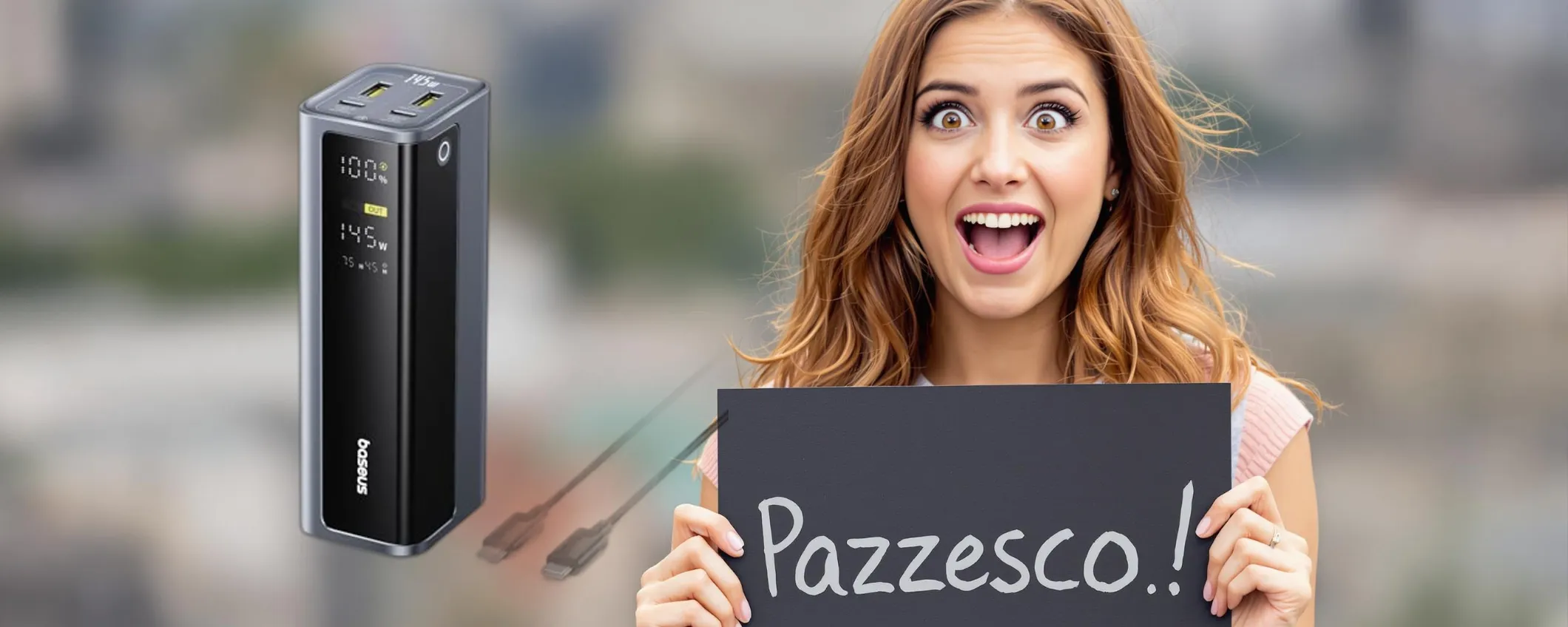 Baseus EnerGeek: il powerbank dalla ricarica potente e veloce a soli 75,99 euro