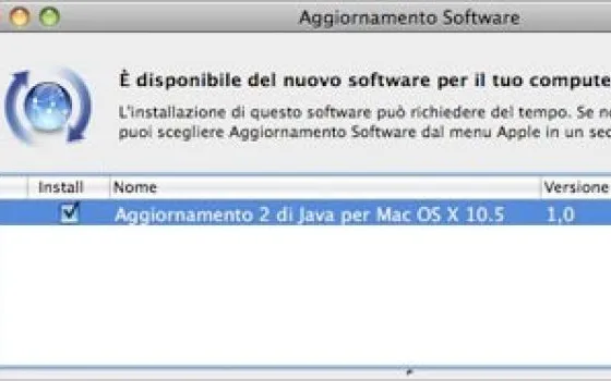 Rilasciato Java Update per Mac OS X