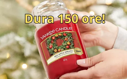 La CANDELA all'aroma di MELA ROSSA Yankee Candle ora la paghi solo 19 euro!