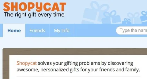 Shopycat, l'app che suggerisce i regali