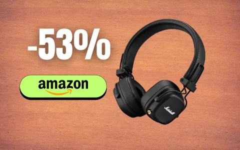 Cuffie bluetooth Marshall: qualità audio al top al 53% di sconto