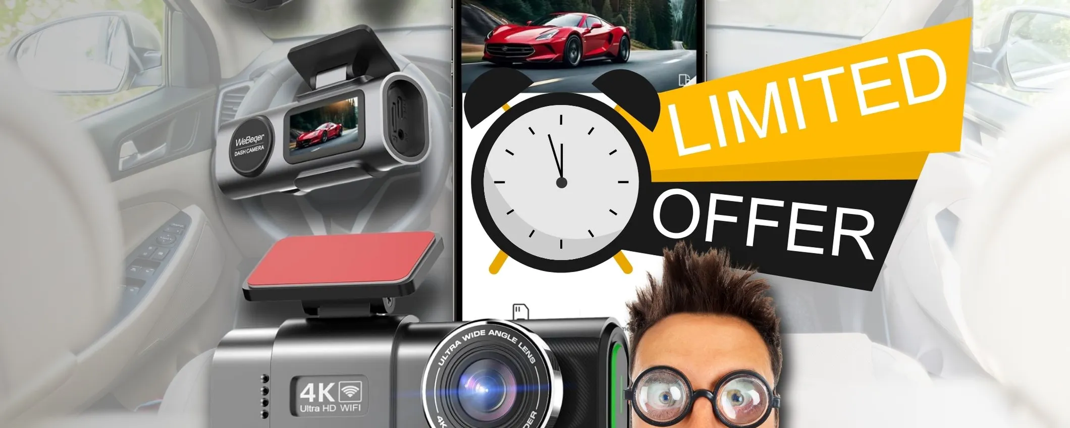 Dash Cam Auto 4K: qualità eccellente per la tua sicurezza a soli 41€