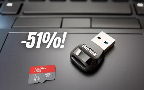 microSD SanDisk da 1TB con adattatore al 51% di sconto Amazon