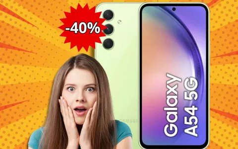 Samsung Galaxy A54 in svendita del 40%: Manca POCO TEMPO, compralo ora